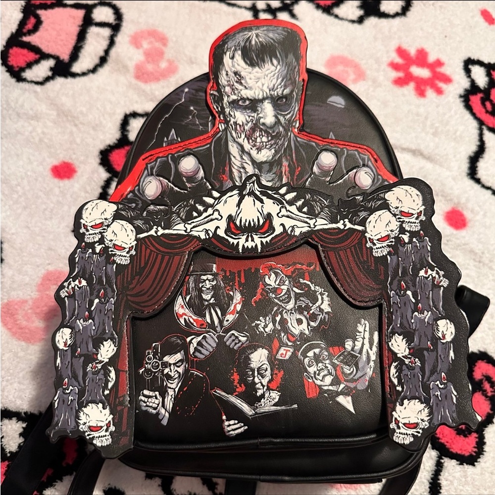 Universal Studios Halloween Horror Nights Glow-In-The-Dark Mini Backpack